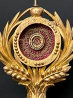 Reliekhouder - Glas, Hout, Textiel - 1850-1900 - Kroonspijn
