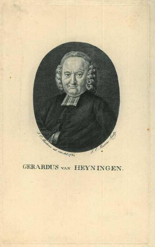 Portrait of Gerardus van Heyningen, Antiek en Kunst, Kunst | Etsen en Gravures