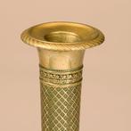 Stel van 2 vergulde Franse kandelaren empire ca 1810 No9008, Antiek en Kunst, Ophalen of Verzenden