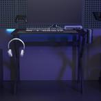 vidaXL Gamingbureau met K-vormige poten 90x60x75 cm zwart, Verzenden, Nieuw