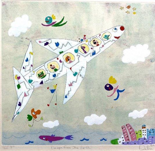 Delia Reiss (XX) - Escape From The Earth, Antiek en Kunst, Antiek | Overige Antiek