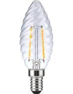 SPL LED Kaarslamps Gedraaid E14 2W 120lm 2200K Helder Dim..., Ophalen of Verzenden, Nieuw