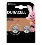 Duracell Knoopcel batterij Lithium CR2016 blister 2, Ophalen of Verzenden, Nieuw