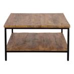 Salontafel Mangohout Ryan 80x80 cm, Huis en Inrichting, Tafels | Salontafels, 50 tot 100 cm, Verzenden, Nieuw, 50 tot 100 cm