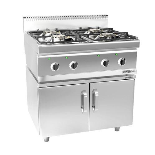 GGM Gastro | Gasfornuis - 16 kW - 4 branders - incl. |, Witgoed en Apparatuur, Fornuizen, Inbouw, Verzenden