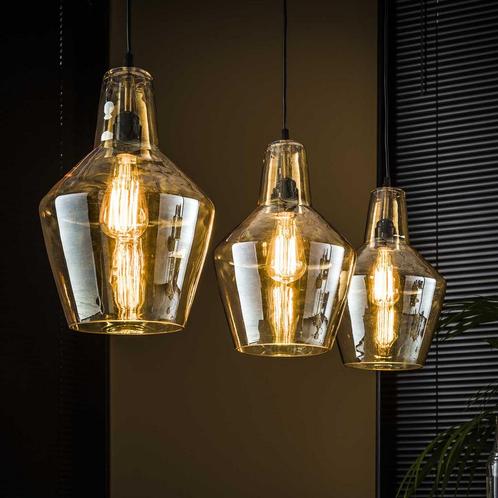 *WOONWINKEL* Hanglamp Glazen Kegel, Huis en Inrichting, Lampen | Hanglampen, Nieuw, Verzenden
