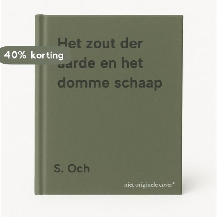 Het zout der aarde en het domme schaap 9789052402970 S. Och, Boeken, Kinderboeken | Jeugd | 13 jaar en ouder, Gelezen, Verzenden