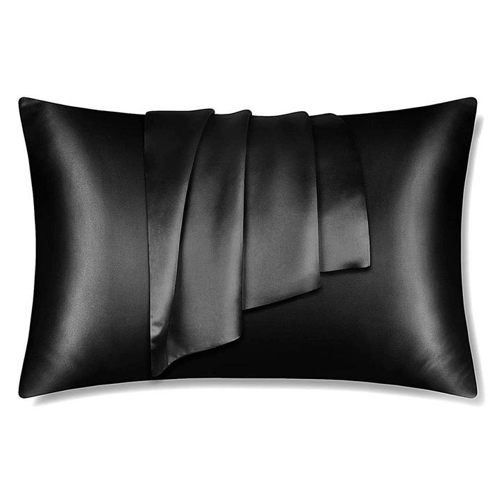 Satijnen kussensloop zwart 60 x 70 cm hoofdkussen formaat -, Sieraden, Tassen en Uiterlijk, Uiterlijk | Haarverzorging, Nieuw