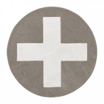 Lifetime Kidsrooms Vloerkleed Grey X, 3D Effect beschikbaar voor biedingen
