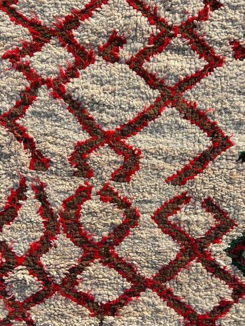 Berber Marokkaanse Vintage Beni Ourain Tapijt - Vloerkleed -, Huis en Inrichting, Stoffering | Tapijten en Kleden