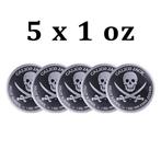 Niue. 2 Dollars 5 x 2022 1oz $2 NZD Niue Calico Jack - Jolly