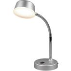 LED Tafellamp - Rond - Mat Nikkel - Warm Wit 3000K, Minder dan 50 cm, Nieuw, Kunststof, Ophalen of Verzenden