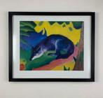 Franz Marc (after) - Blue-black fox 40x50cm in Antireflex, Antiek en Kunst