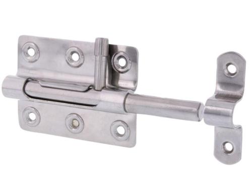 Starx deurgrendel met ronde schoot en sluitlus 80 mm rvs, Doe-het-zelf en Verbouw, Hang- en Sluitwerk, Verzenden