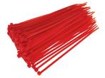 Kabelbinders Tie-Wraps 120x3.6mm Rood, Ophalen of Verzenden, Nieuw