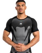 Venum Attack Rash Guard Compressie T-Shirt Zwart Grijs, Kleding | Heren, Zwart, Vechtsport, Nieuw, Ophalen of Verzenden