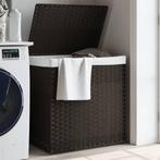 vidaXL Wasmand met 2 vakken 53x35x57 cm poly rattan, Verzenden, Nieuw