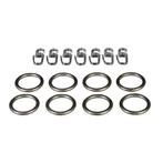 Liedeco Gordijnring voor gordijnroeden ø 16 mm (set, 8, Verzenden, Nieuw