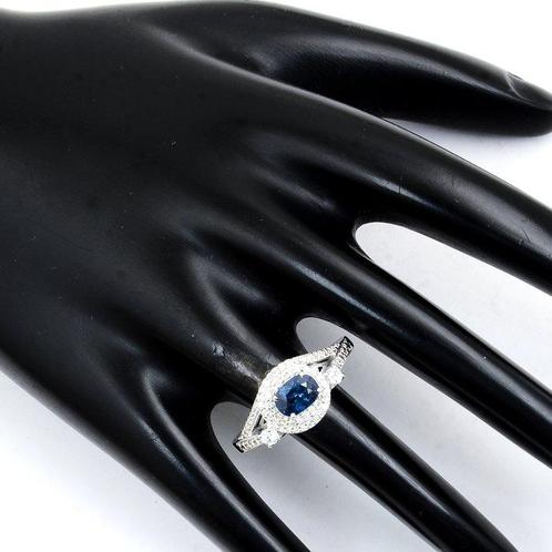 Ring - 14 karaat Geel goud - 1.62ct. tw. Saffier - Saffier, Sieraden, Tassen en Uiterlijk, Ringen
