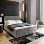 Opberg Boxspring Basic 140x200 Grijs - Direct Leverbaar!, 200 cm, Nieuw, Tweepersoons, 140 cm