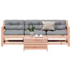 vidaXL 4-delige Loungeset met kussens massief douglashout, Verzenden, Nieuw, Loungeset