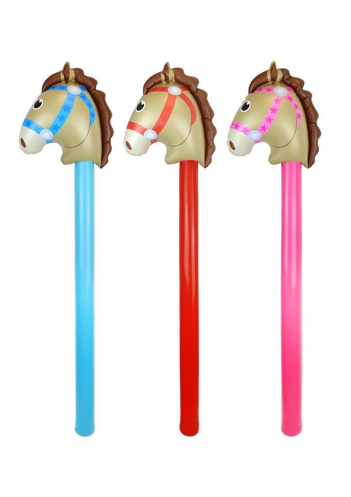 Opblaas hobbyhorse stokpaardje 118 cm, Hobby en Vrije tijd, Feestartikelen, Feestartikel, Nieuw, Verzenden