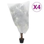 vidaXL Plantenhoezen met trekkoord 4 st 70 g/m² 0,8x1,2 m, Verzenden, Nieuw