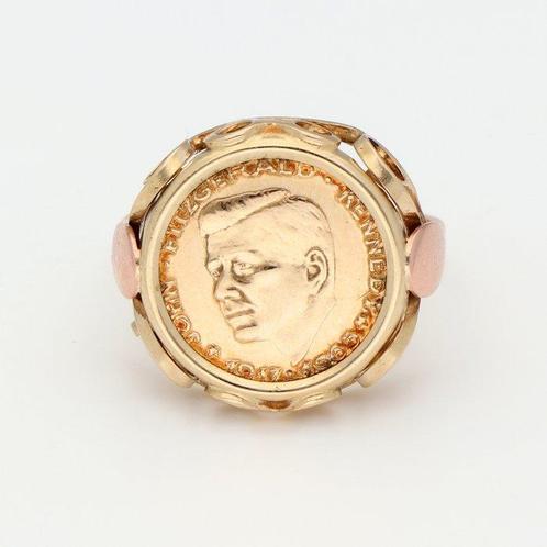 Ring - 14 karaat Geel goud, Roségoud, Sieraden, Tassen en Uiterlijk, Ringen