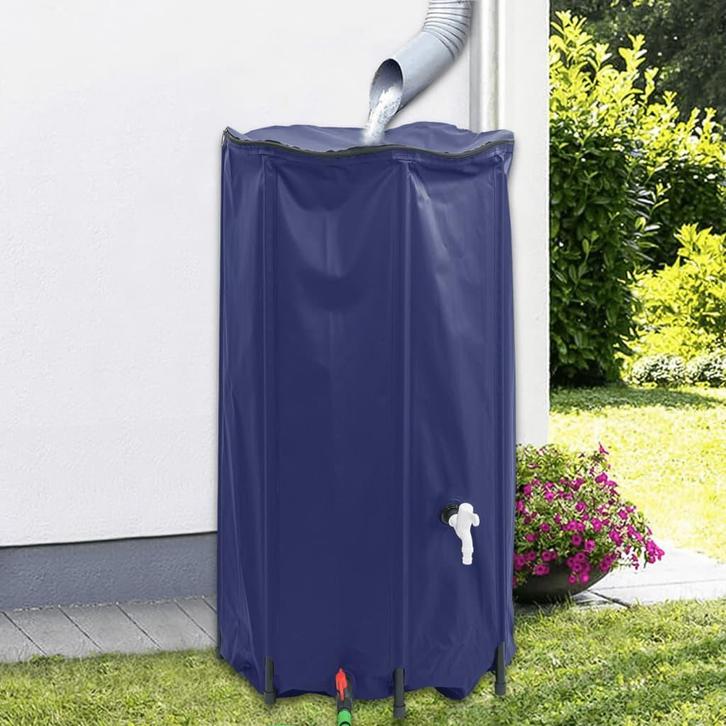 vidaXL Watertank met kraan opvouwbaar 380 L PVC, Tuin en Terras, Tuinslangen, Nieuw, Verzenden