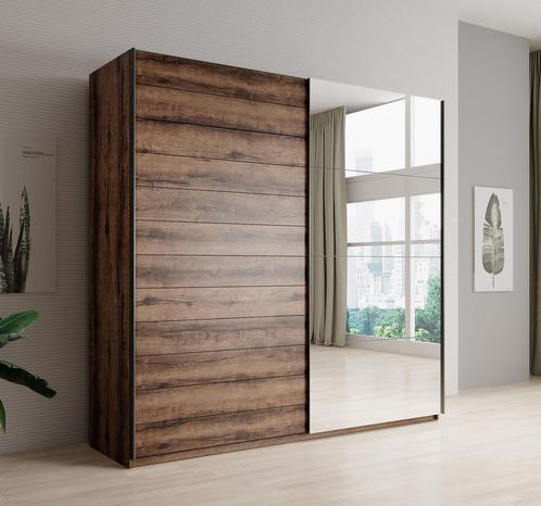 Kledingkast Eiken 200x57x210 cm Garderobekasten, Huis en Inrichting, Kasten | Vitrinekasten, 50 tot 75 cm, Nieuw, 200 cm of meer