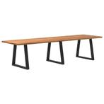 vidaXL Eettafel rechthoekig 320x90x74 cm massief eikenhout, Verzenden, Nieuw