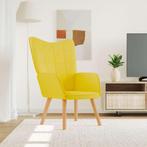 vidaXL Relaxstoel stof mosterdgeel, Huis en Inrichting, Fauteuils, Verzenden, Nieuw