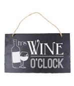 Leisteen Bordje Wijn OClock 25cm, Hobby en Vrije tijd, Verzenden, Nieuw