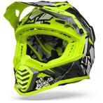 LS2 MX437 Fast Evo Crusher Zwart H-V Geel Crosshelm, Motoren, S, Nieuw met kaartje, Overige merken, Heren