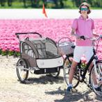 Kinderaanhanger Fietskar Met Vlag Fietskar Voor 2 Kinderen R