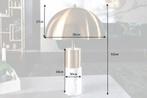 Elegante tafellamp BURLESQUE 52cm goud met wit marmeren voet, Huis en Inrichting, Lampen | Tafellampen, Ophalen of Verzenden, Nieuw