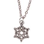 Kinderketting Zilverkleurig 45cm - Hangertje sneeuwvlokje zi, Sieraden, Tassen en Uiterlijk, Kindersieraden, Ophalen of Verzenden