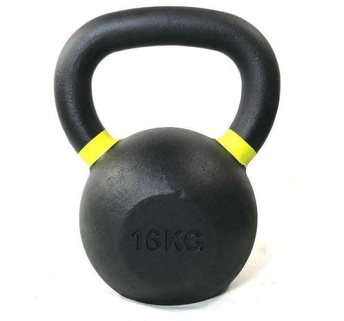 kettlebell met poeder coating 16 kg, Sport en Fitness, Fitnessmaterialen, Kettlebell, Nieuw, Ophalen of Verzenden