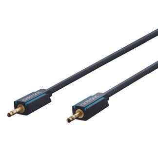 3.5 mm jack kabel | Clicktronic | 5 m (Stereo, Verguld), Audio, Tv en Foto, Audiokabels en Televisiekabels, Nieuw, Verzenden