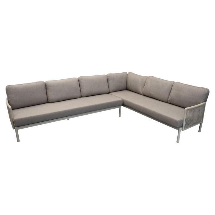 Joshua hoek loungeset 2 delig aluminium latte, Tuin en Terras, Tuinsets en Loungesets, Nieuw, Ophalen of Verzenden