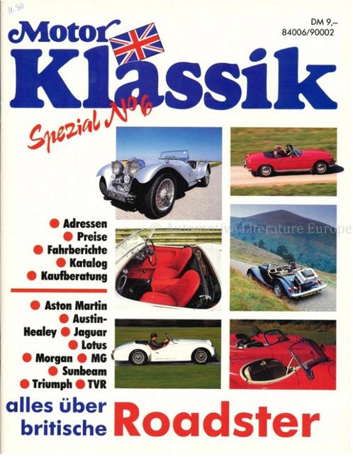 ALLES ÜBER BRITISCHE ROADSTER (MOTOR KLASSIK SPEZIAL No.6), Boeken, Auto's | Boeken