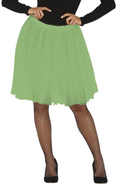 Lichtgroene Tutu Dames 60cm, Hobby en Vrije tijd, Feestartikelen, Nieuw, Verzenden