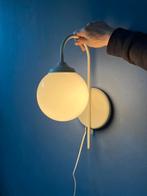 White Opaline Glass Mid Century Wall Lamp, Huis en Inrichting, Lampen | Wandlampen, Ophalen of Verzenden, Nieuw