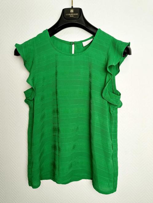 Kaffe Green Ruffled Top Size 36, Kleding | Dames, Tops, Nieuw, Verzenden
