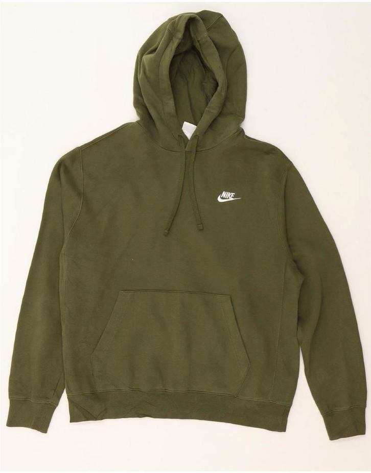 NIKE Mens Hoodie Jumper Medium Khaki Cotton, Kleding | Heren, Truien en Vesten, Verzenden