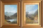 Scottish School XIX - A Pair of Highland Landscapes (2x), Antiek en Kunst, Kunst | Schilderijen | Klassiek