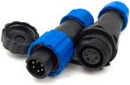 Male + Female - waterdichte kabelverbinder - 6 aderig - IP68, Ophalen of Verzenden, Nieuw, Stekker