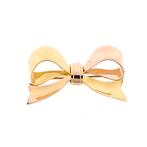 Bicolor vintage gouden broche | Strik (strik broche), Sieraden, Tassen en Uiterlijk, Broches, Ophalen of Verzenden, Gebruikt, Overige kleuren