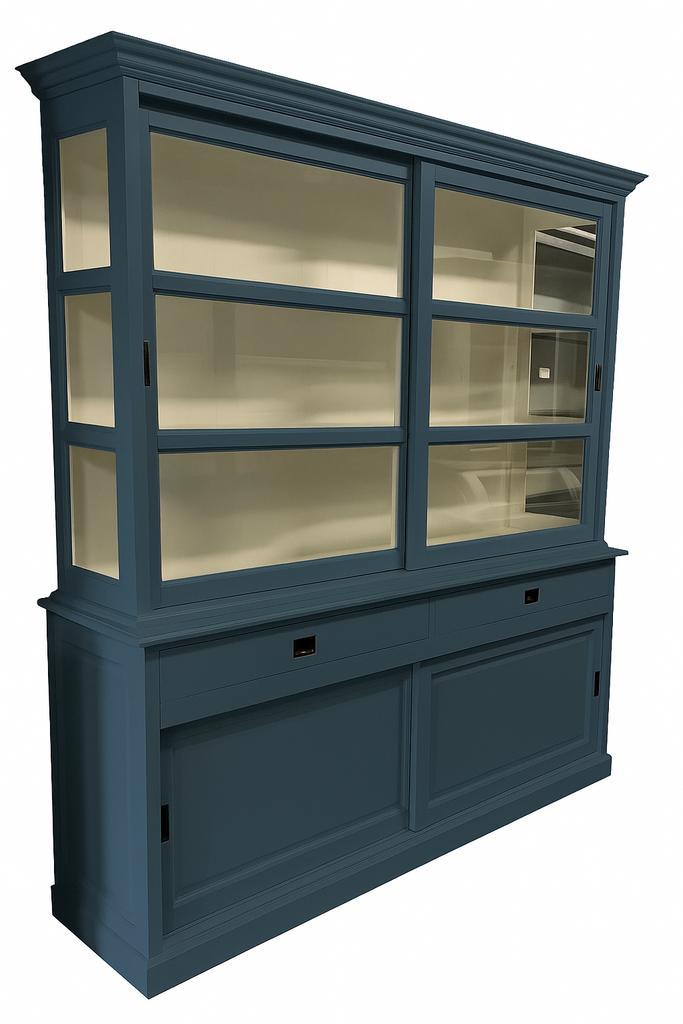 Buffetkast grijsblauw Putten 200 x 220cm, Huis en Inrichting, Kasten | Buffetkasten, Ophalen of Verzenden