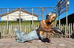 sculptuur, Zeemeermin fontein - 90 cm - 55 cm - Brons, Antiek en Kunst